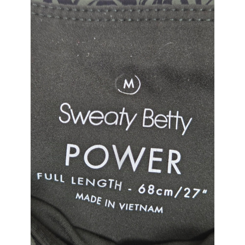Sweaty Betty Power Full Length Leggings Leaf Print 27in Size M Workout Casual - Picture 9 of 9